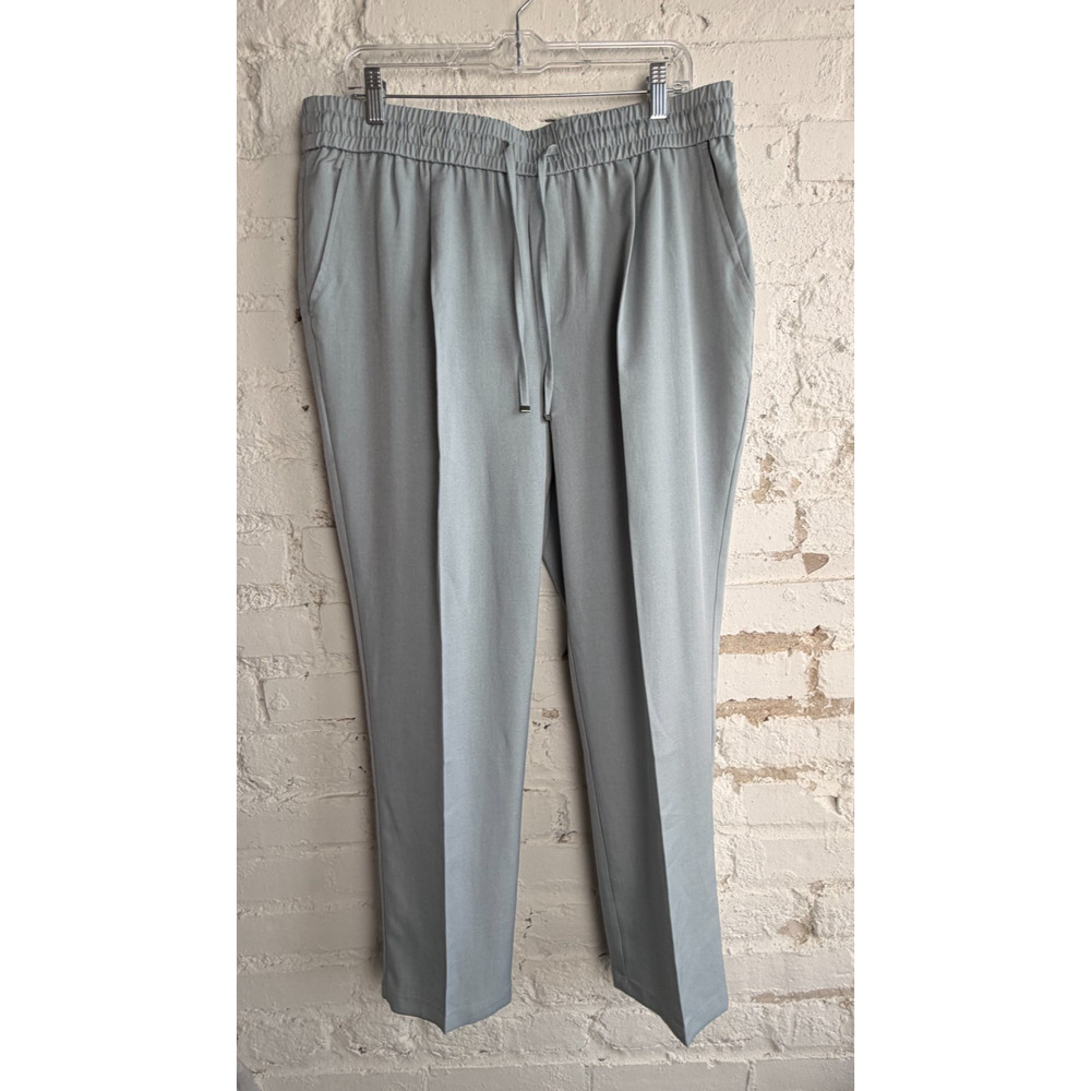AirFlexion Gray Stretch Drawstring Pants NWT XL 28x28 Tapered Casual Fit